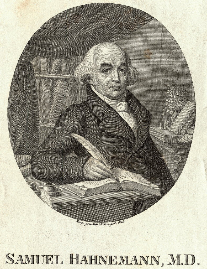 Portrait of German Homeopathic Physician Samuel Hahnemann by Corbis