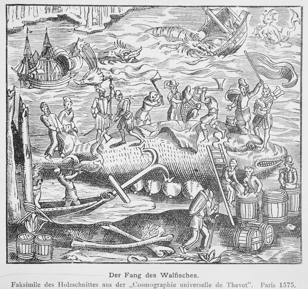Detail of Der Fang des Walfisches. Illustration by Anonymous
