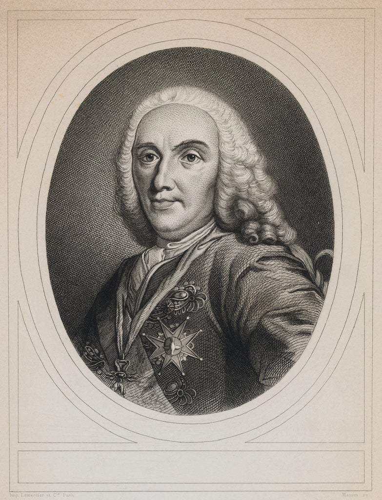 Detail of Engraving of Philip V, King of Spain by Anonymous