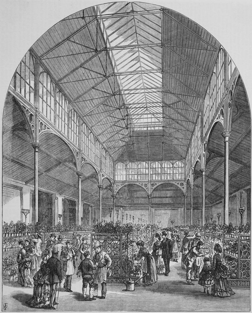 Detail of Victorian Flower Market by Anonymous