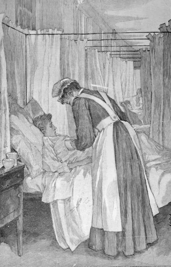 Detail of Nurse Helping Sick Patient by Anonymous