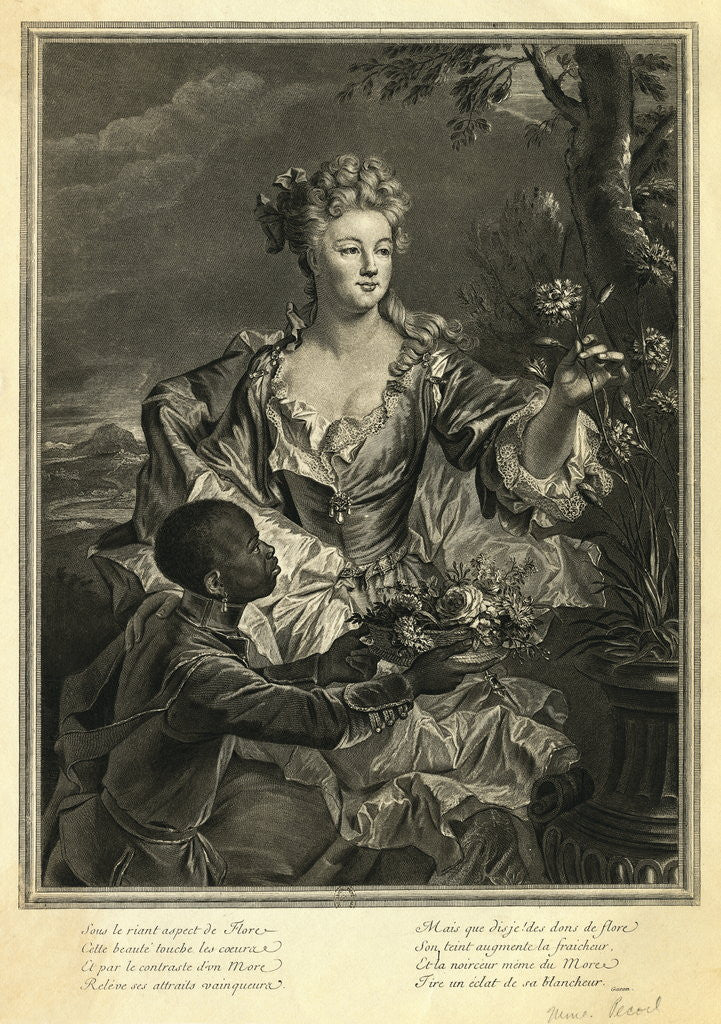 Detail of Eighteenth Century Woman With Her Servant by Anonymous