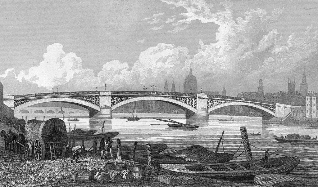 Detail of London's Southwark Bridge by Anonymous