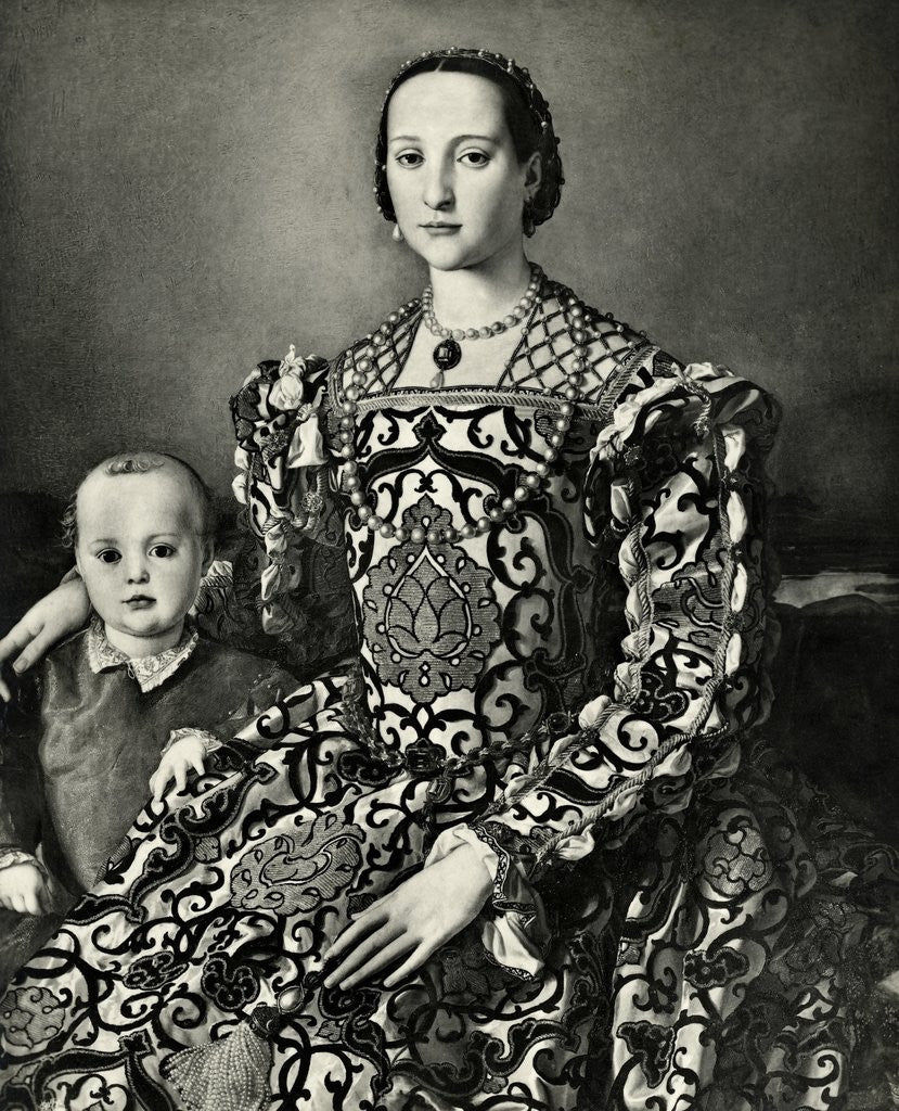 Detail of Painting Entitled Elenora of Toledo and the Son Ferdinando by Anonymous