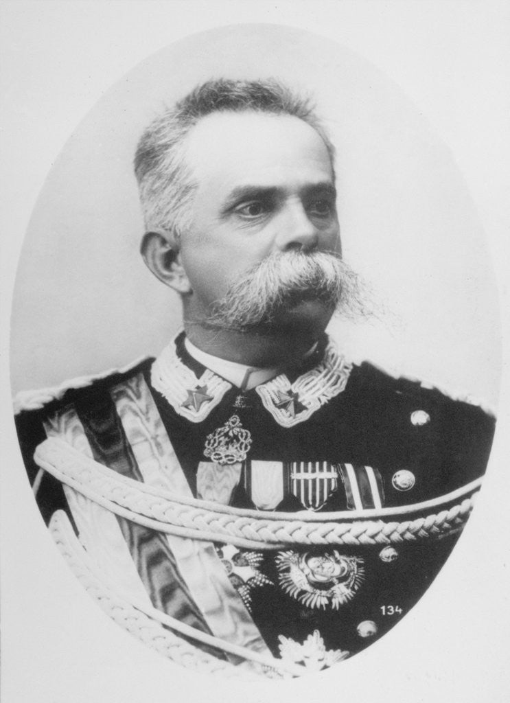 Detail of King Humbert I in Uniform by Corbis