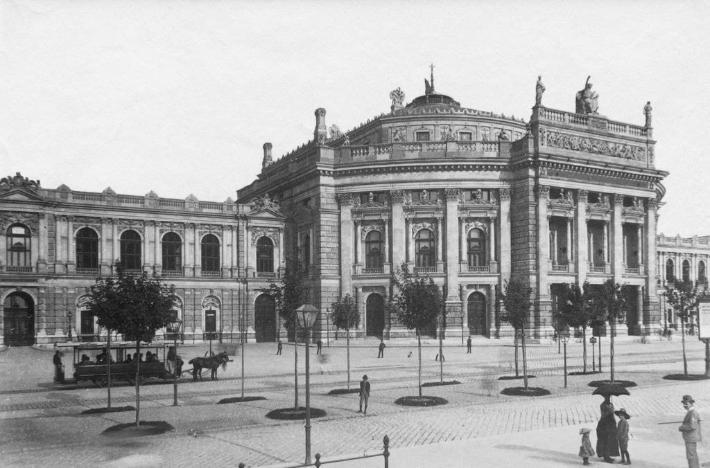 Detail of Exterior View of Burgtheater by Anonymous