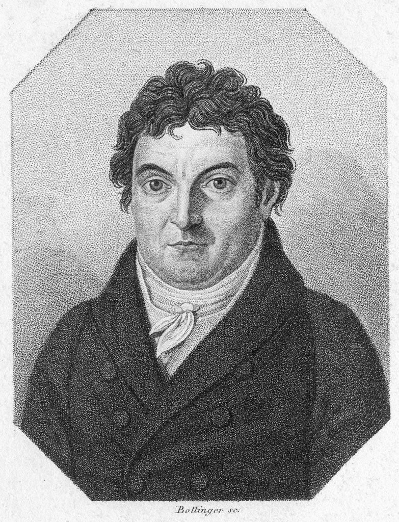 Detail of Print of Johann Gottlieb Fichte by Anonymous