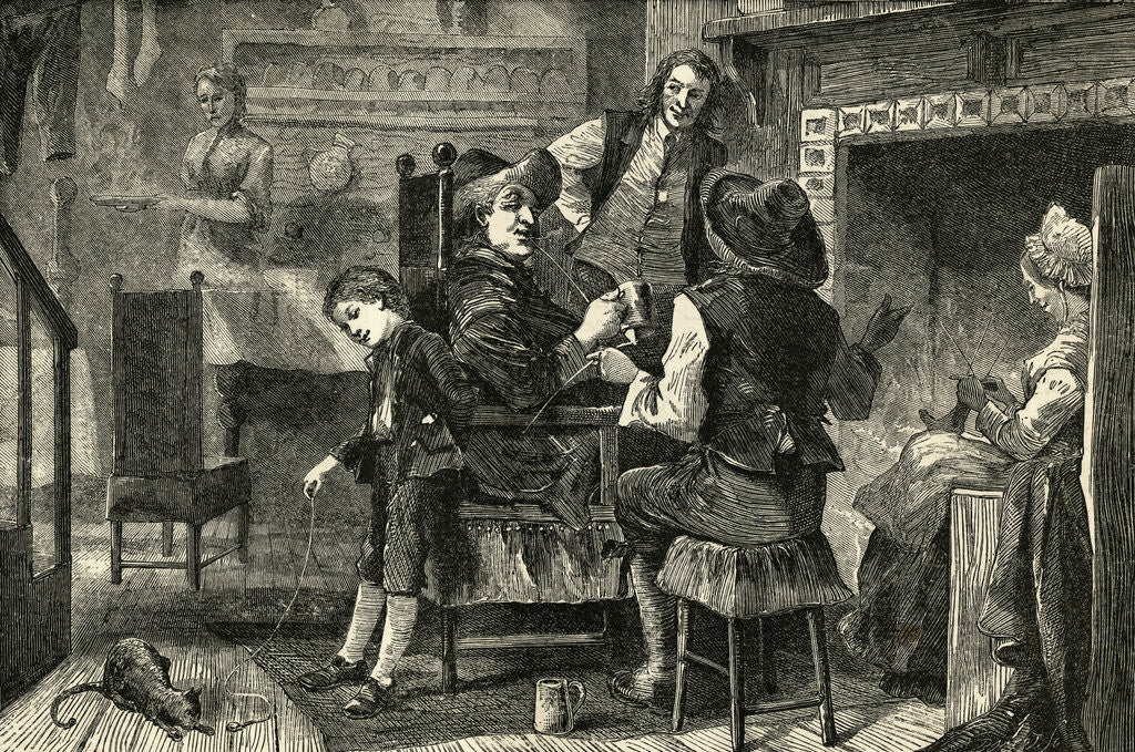 Detail of Dutch Household in New Amsterdam by Anonymous