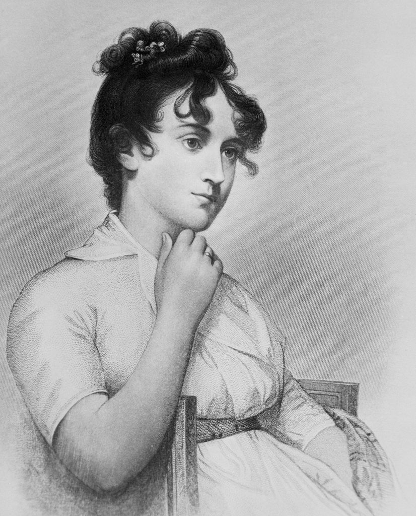 Detail of Engraving of Nellie Custis by Anonymous