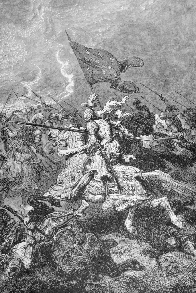 Detail of King Francis I Leading His Knights in Battle by Anonymous
