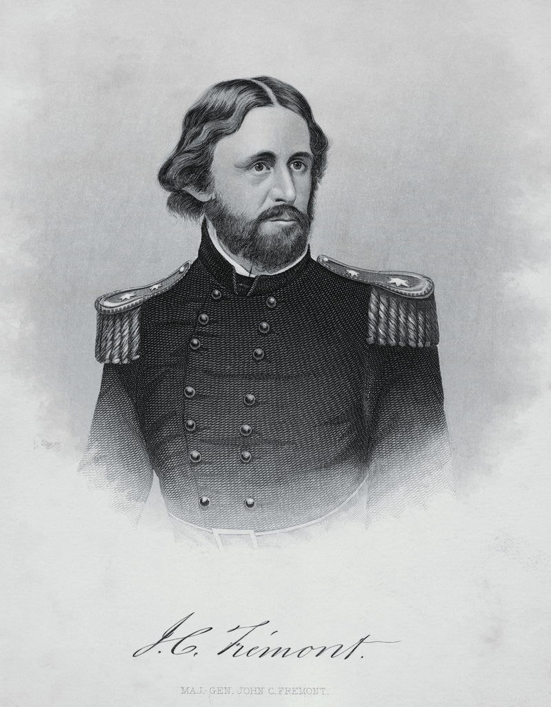 Detail of Portrait of Major General John C. Fremont by Anonymous