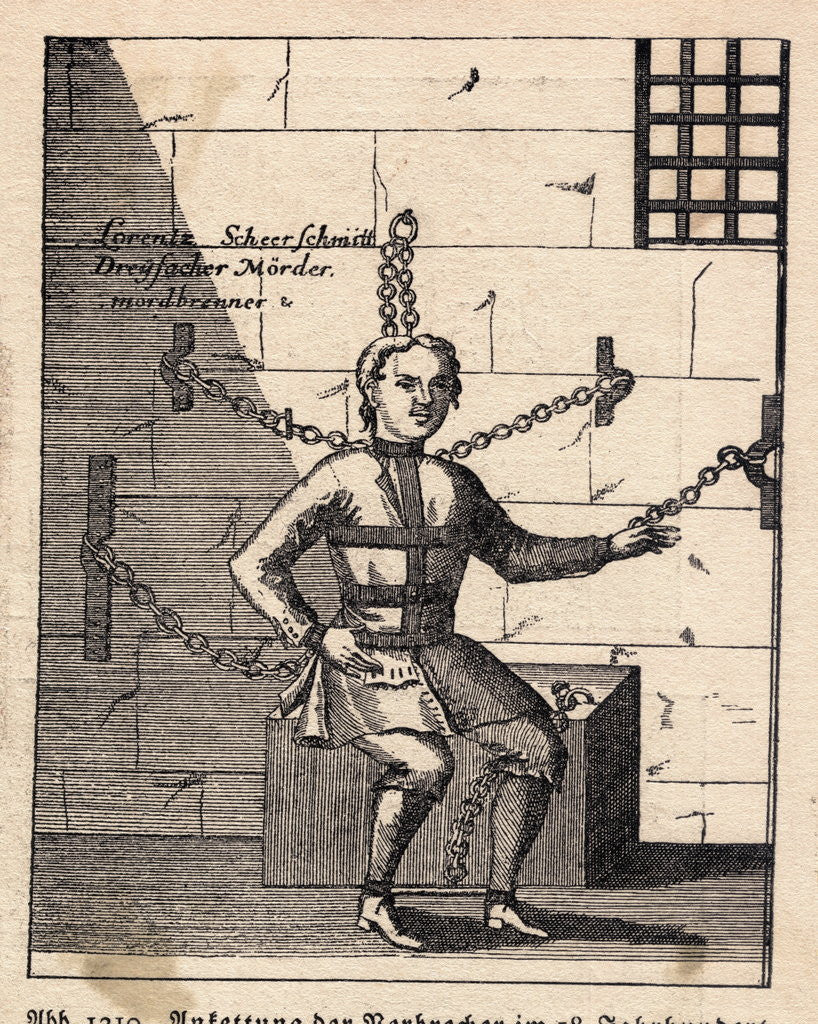Detail of Man in Chains by Anonymous