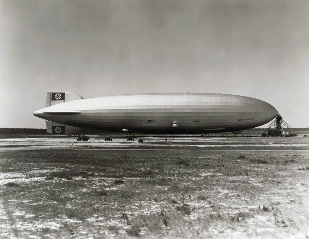 Detail of Hindenburg on Mast by Anonymous