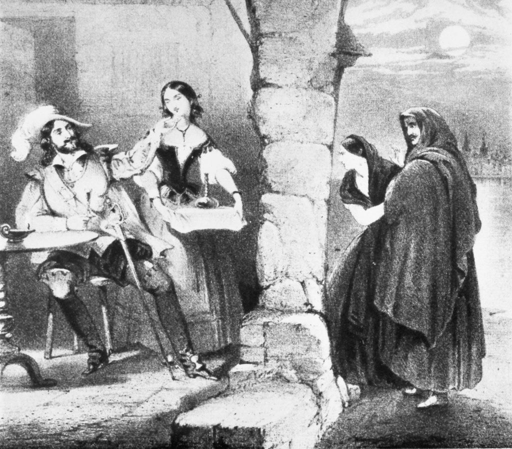 Detail of Quartet Scene From Verdi's Rigoletto by Anonymous