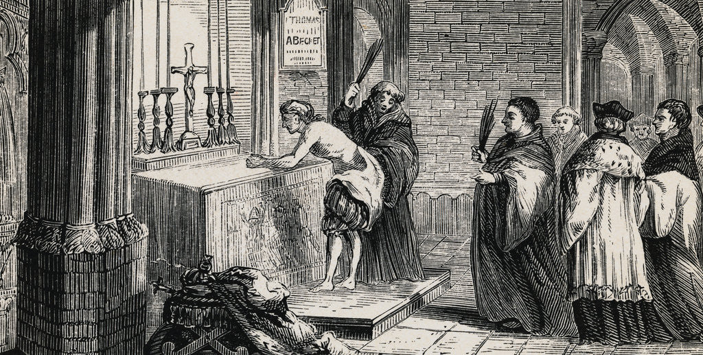 Detail of Henry II Being Punished for a Royal Misdeed by Anonymous