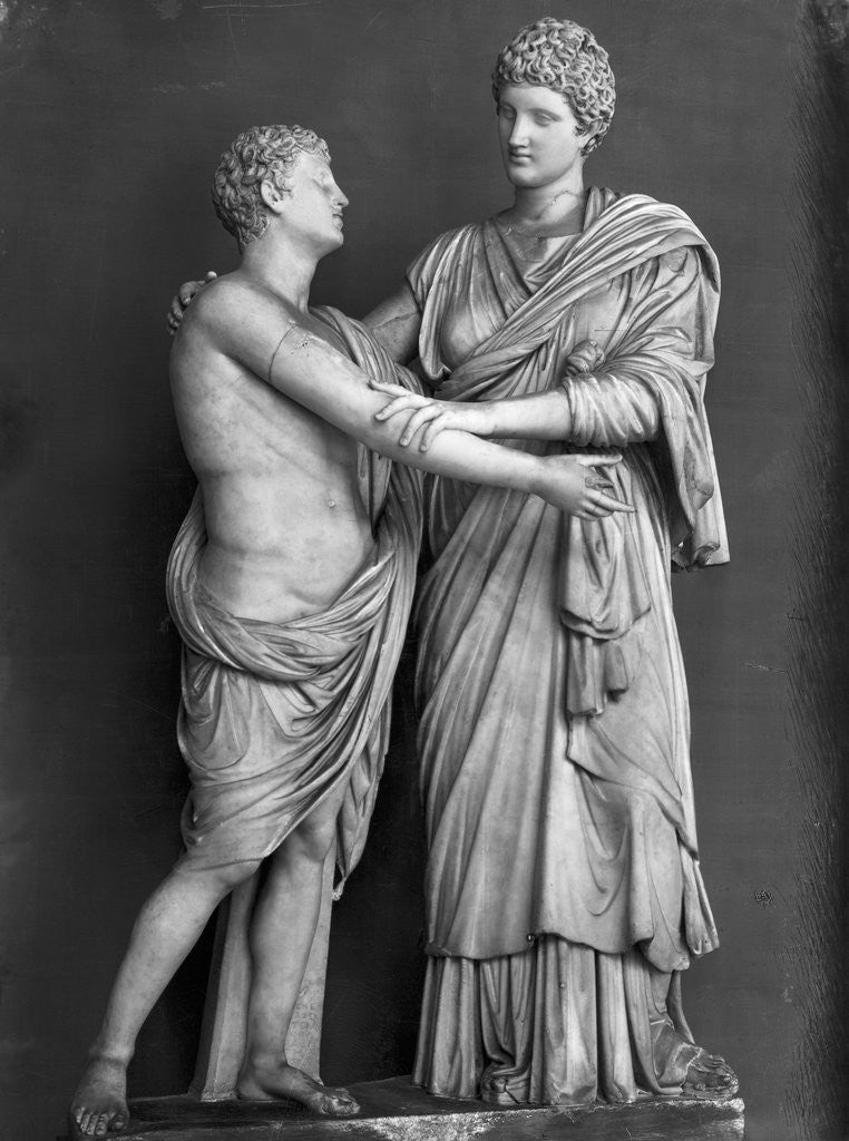 Detail of Orestes and Electra by Anonymous