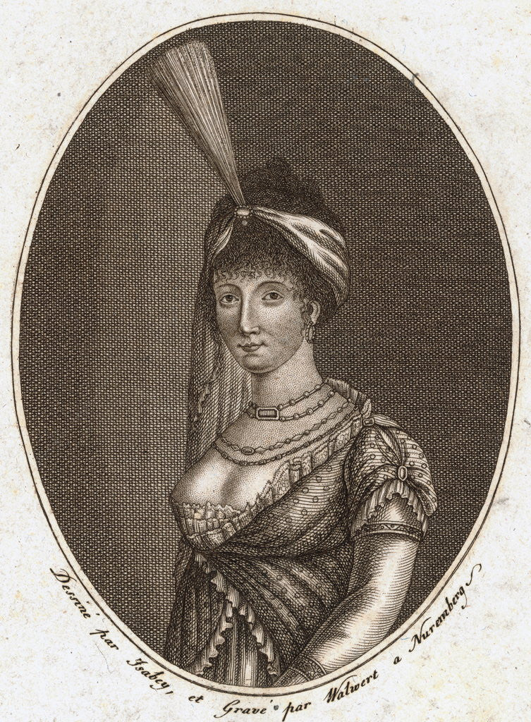 Detail of Portrait of Josephine Bonaparte by Anonymous