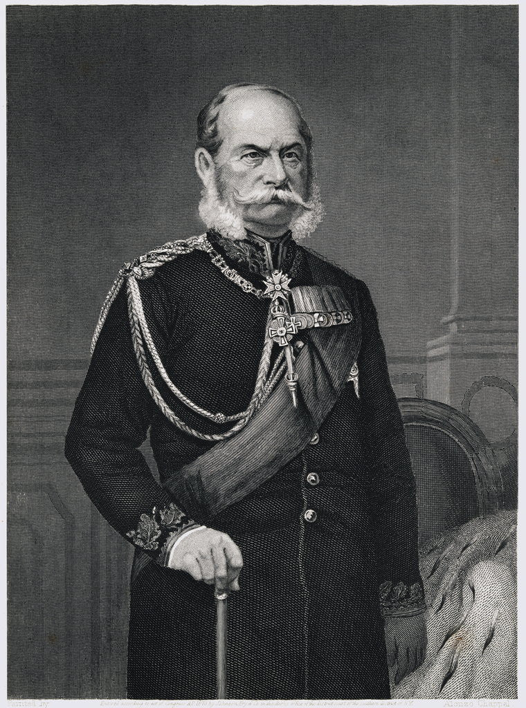 Detail of King William I of Prussia by Anonymous