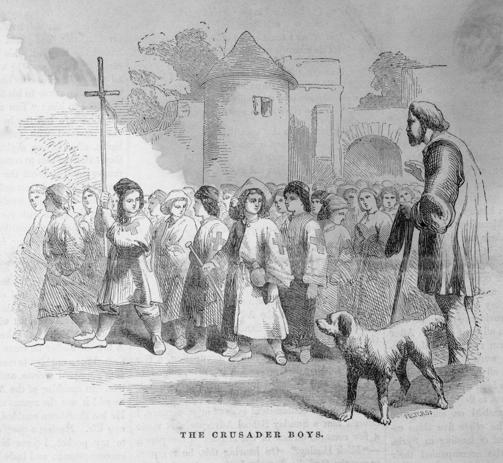 Detail of Crusader Boys Beginning March by Anonymous