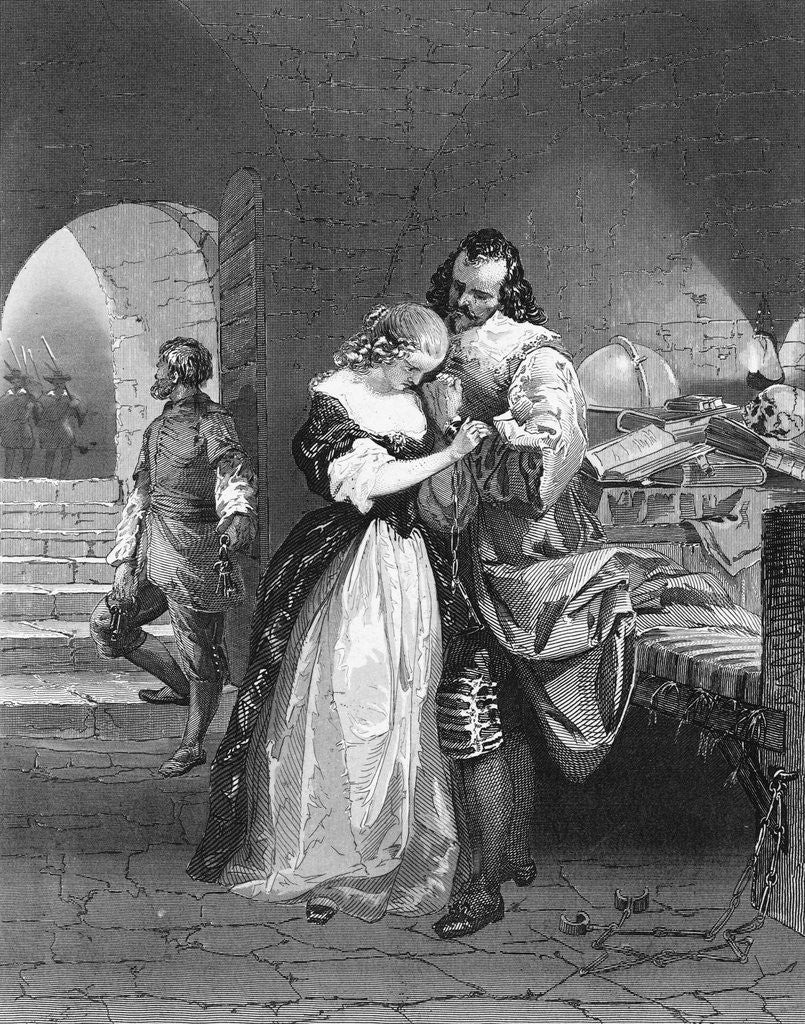 Detail of Man Hugging His Lady by Anonymous