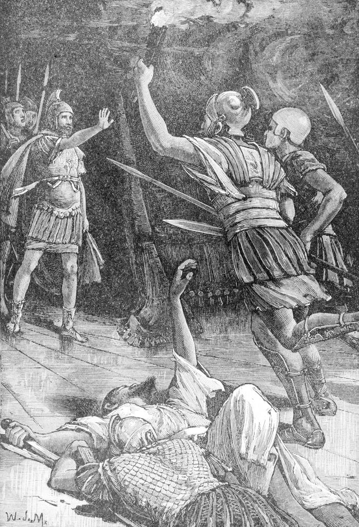 Detail of Soldiers Charging by Anonymous
