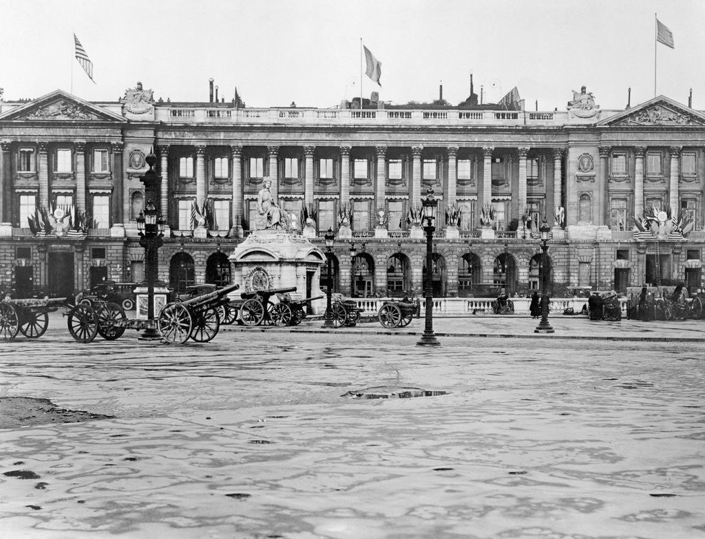 Detail of Exterior of the Hotel Crillon by Anonymous