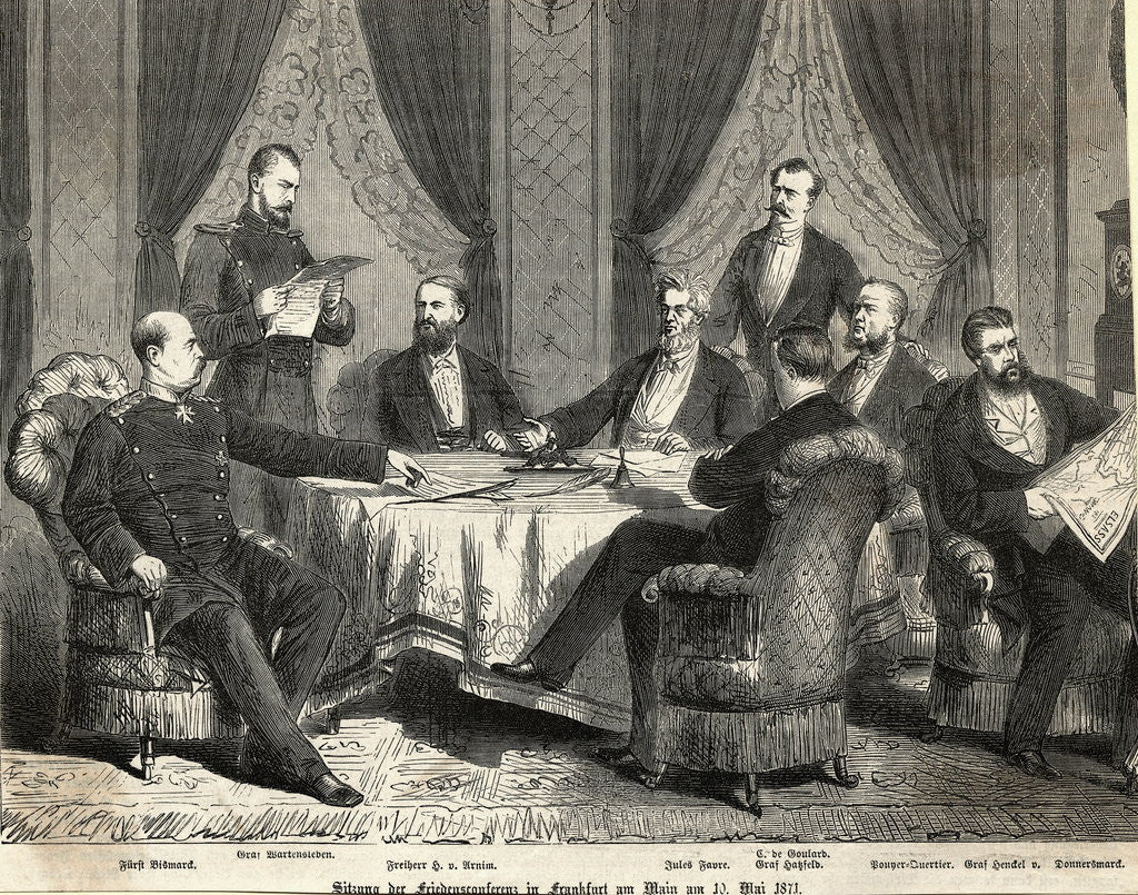 Detail of Franco-German Peace Talks in Frankfurt by Anonymous