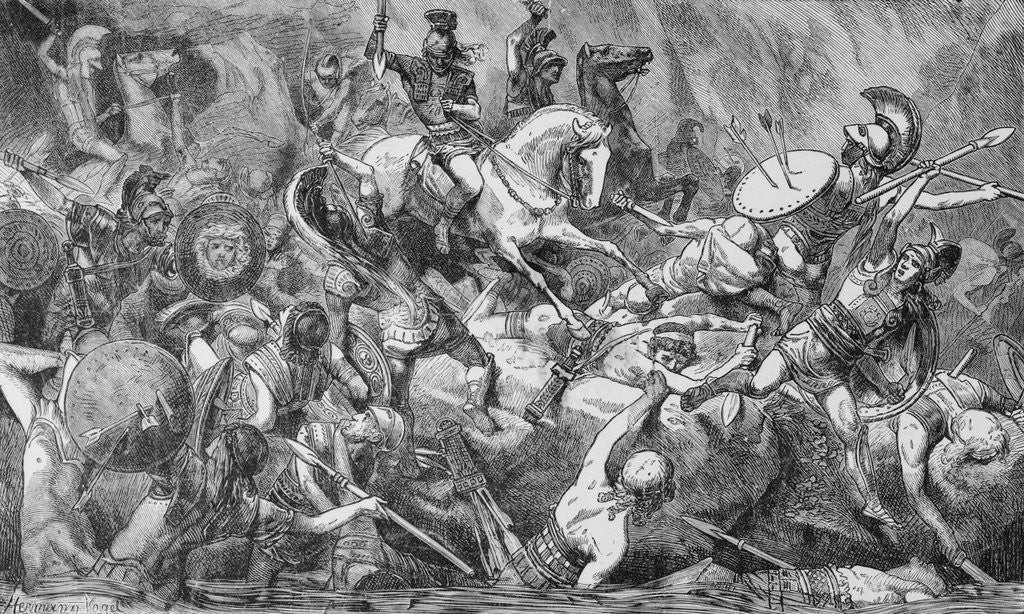 Detail of Destruction of Athenian Army by Anonymous