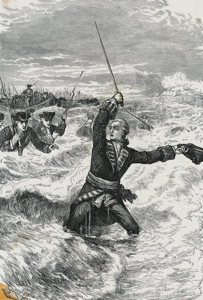 Detail of James Wolfe Leading Attack by Anonymous