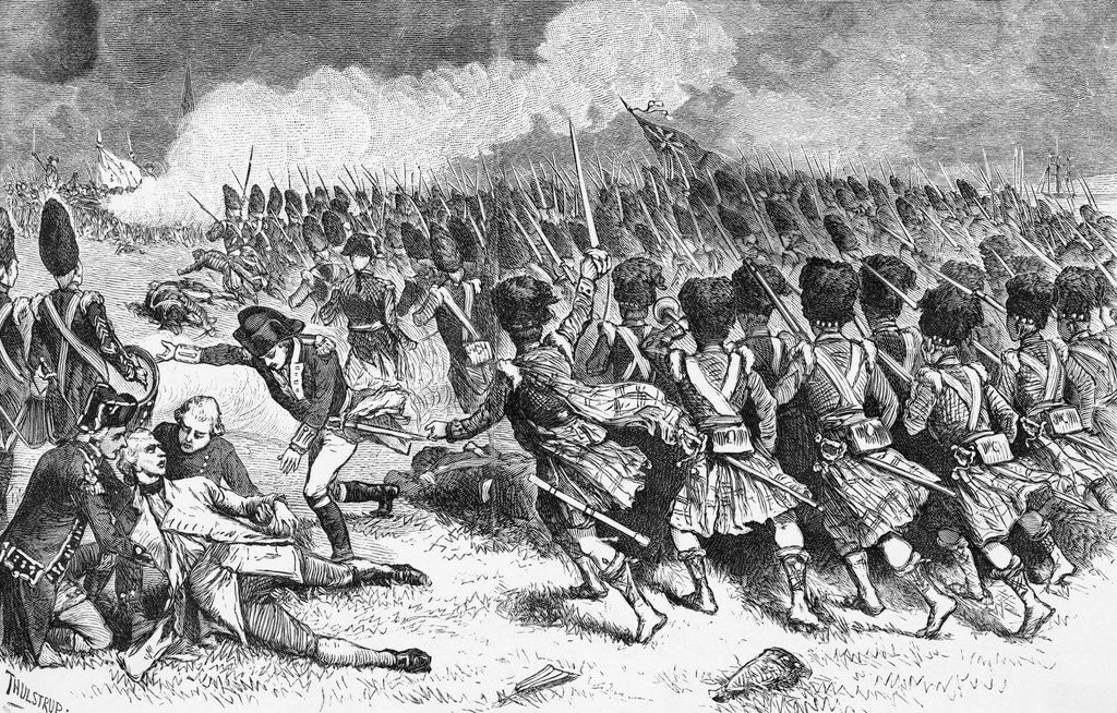 Detail of Battle Scene From French and Indian War by Anonymous