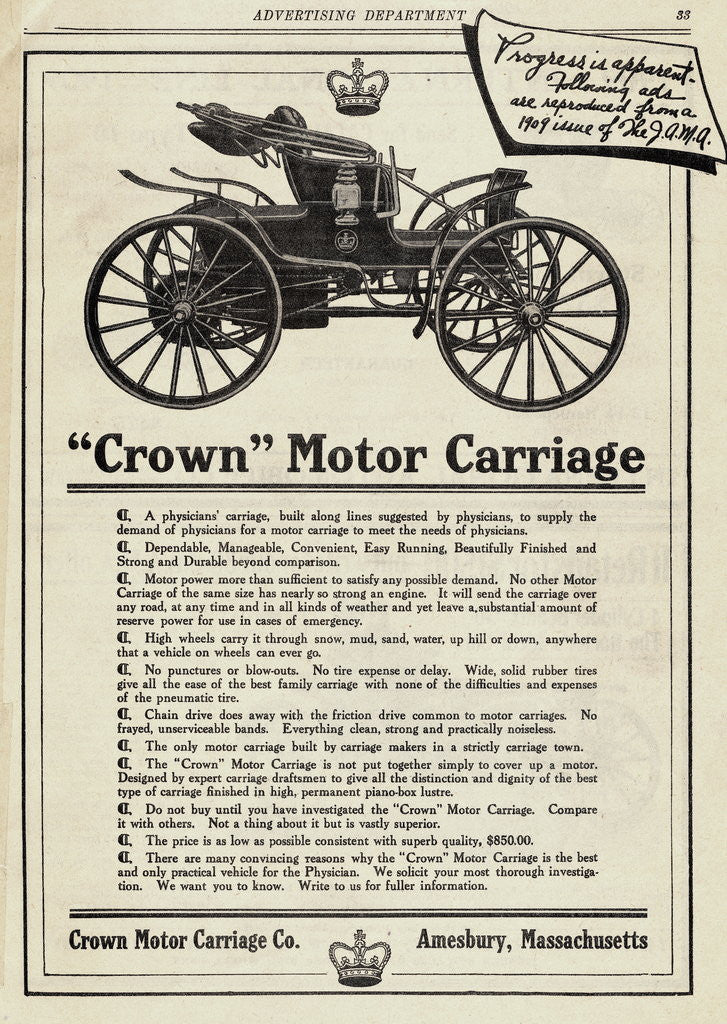 Detail of Advertisement for 