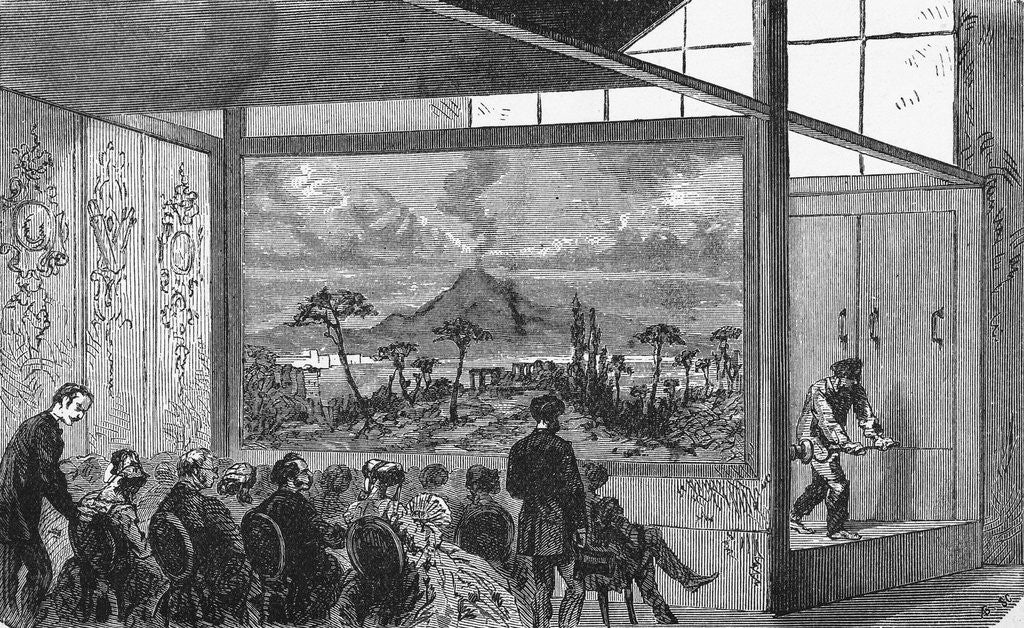 Detail of People Watching Diorama by Anonymous