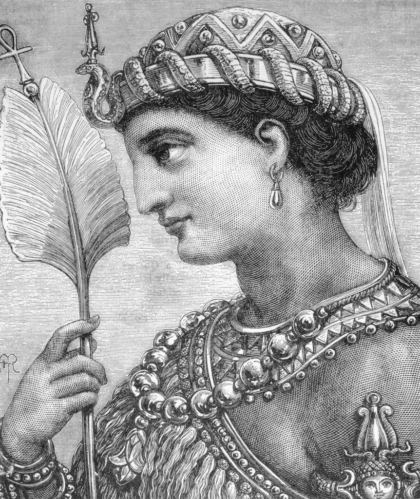 Detail of Profile Illustration of Cleopatra by Anonymous