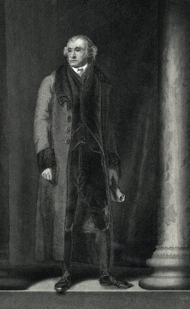Detail of Full Length Portrait of Thomas Jefferson by Corbis