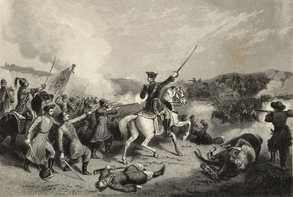 Detail of Illustration of Battle of Poltava by Anonymous