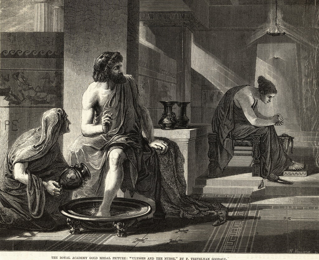 Detail of Ulysses and the Nurse by Anonymous