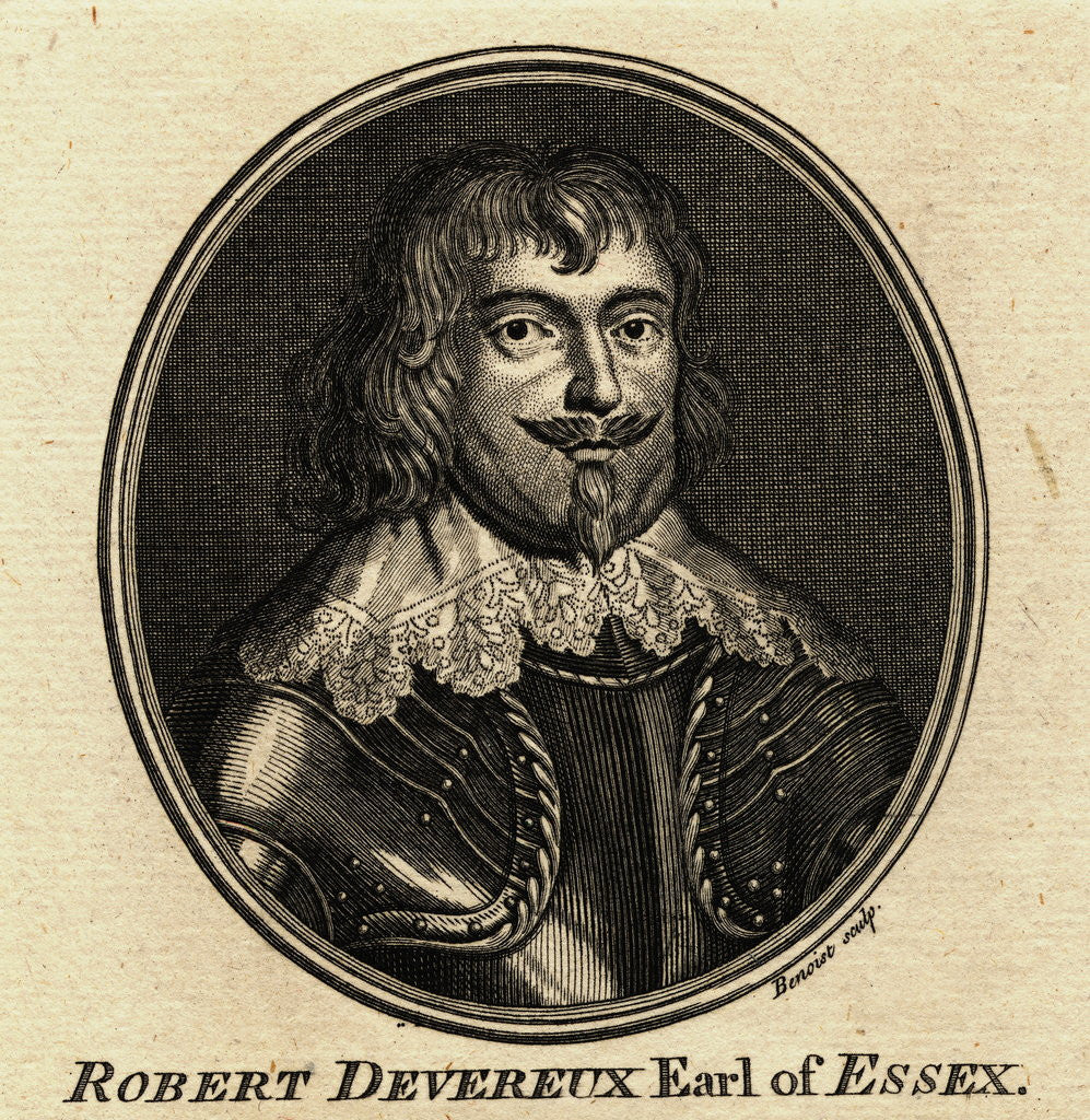 Detail of Portrait of Robert Devereux by Anonymous