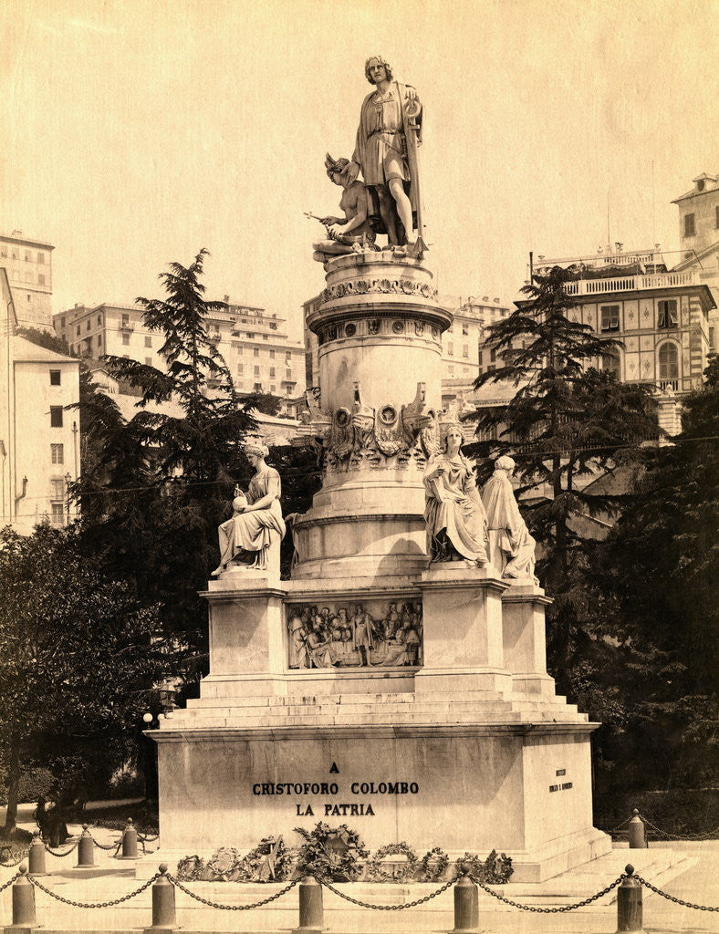 Detail of Statue of Christopher Columbus by Anonymous