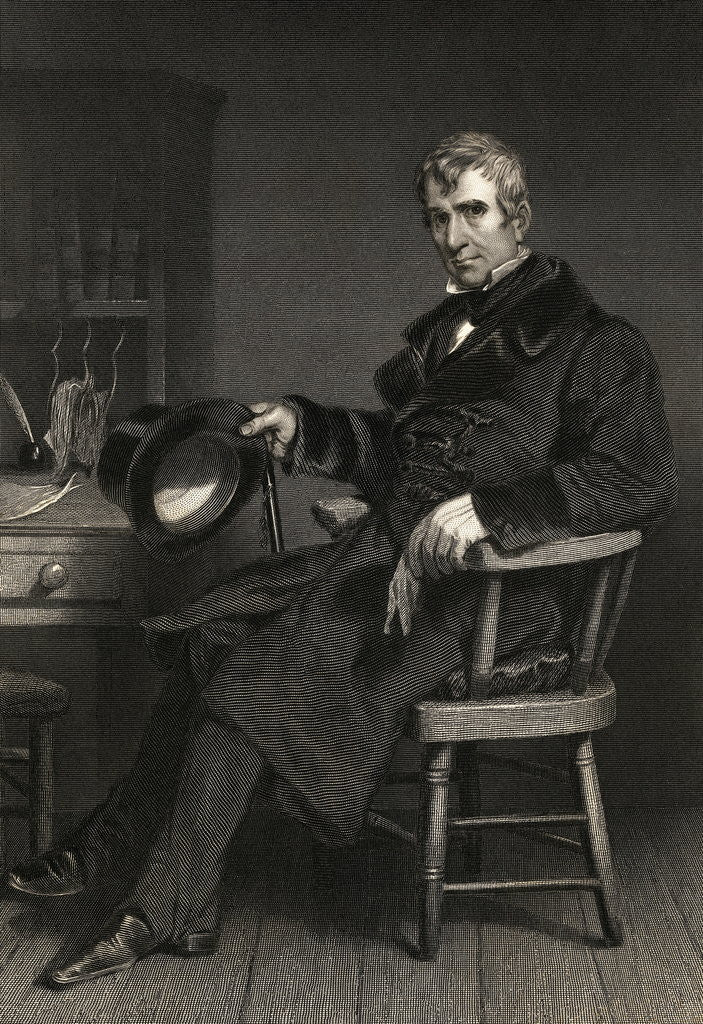 Detail of Portrait of William Henry Harrison by Anonymous