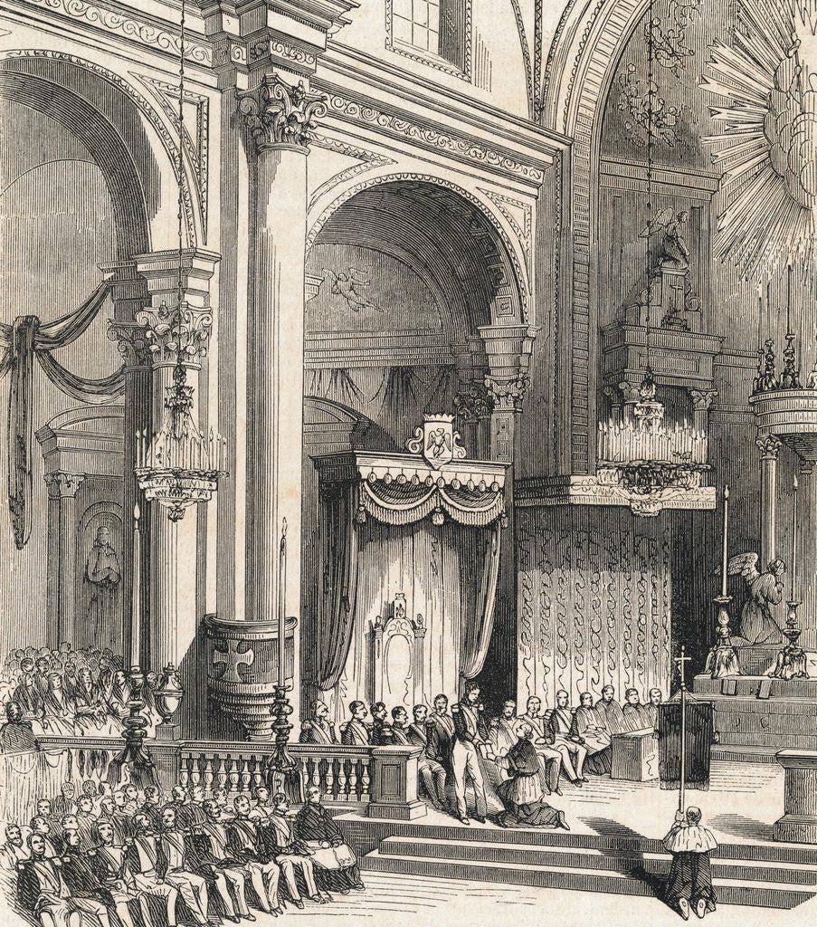 Detail of Inauguration Ceremonies for Antonio Lopez or Santa Ana by Anonymous