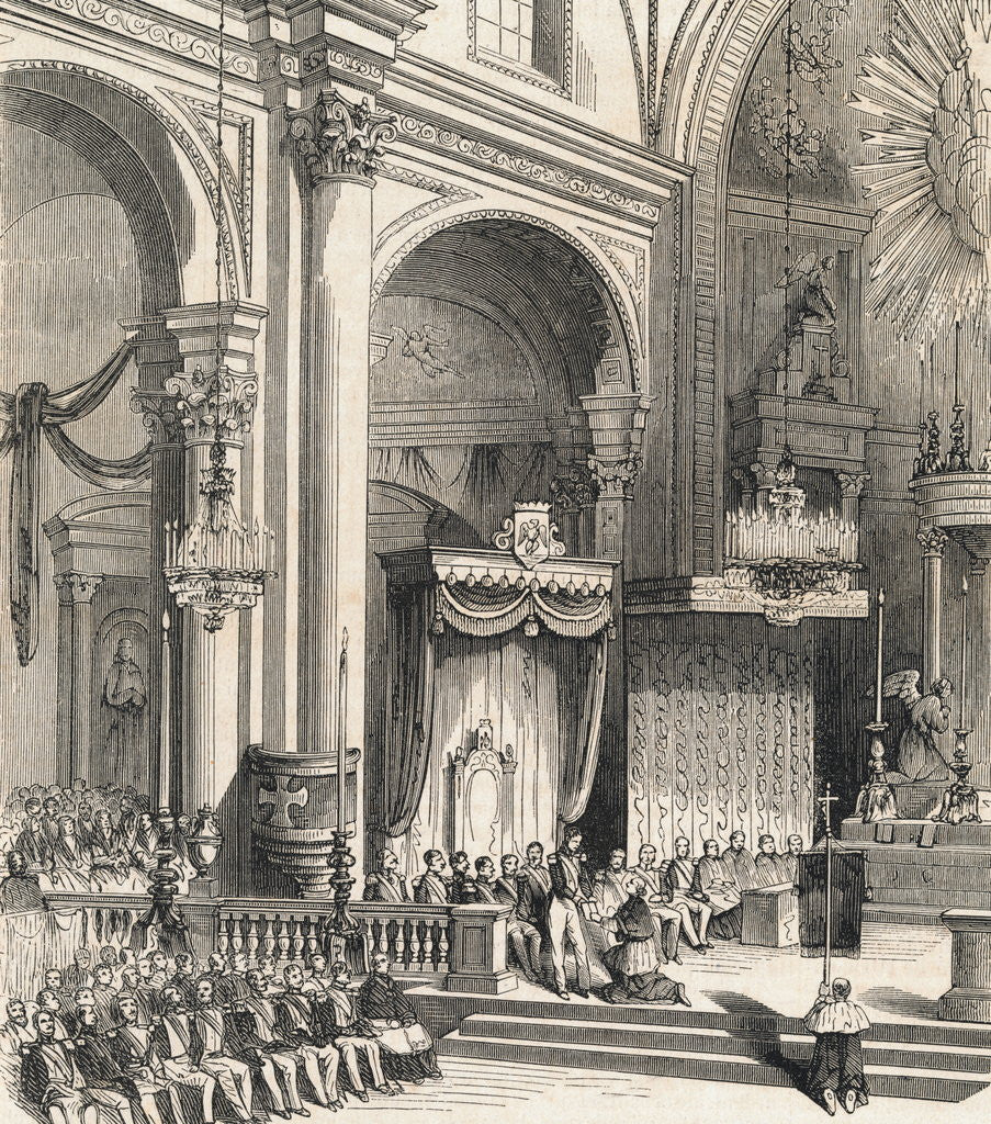 Detail of Inauguration Ceremonies for Antonio Lopez or Santa Ana by Corbis