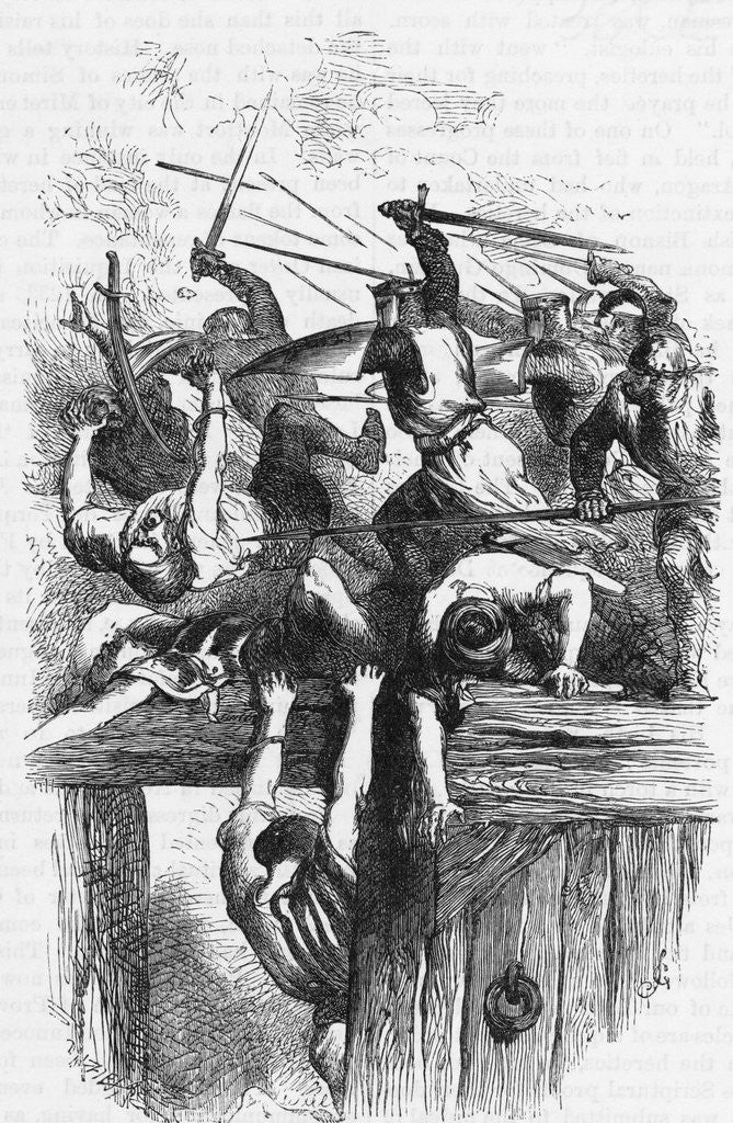 Detail of Albigenses Being Slaughtered by Anonymous