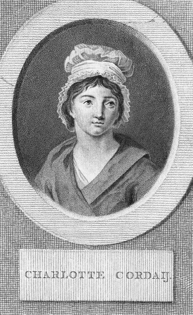 Detail of Portrait of Charlotte Corday by Anonymous