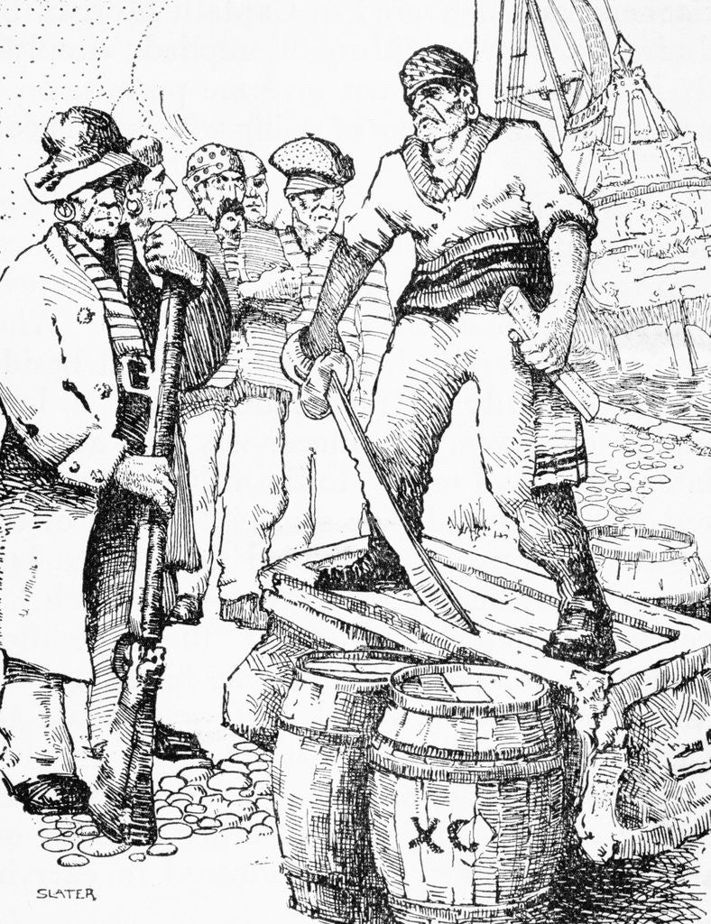 Detail of Dividing the Spoils by Slater