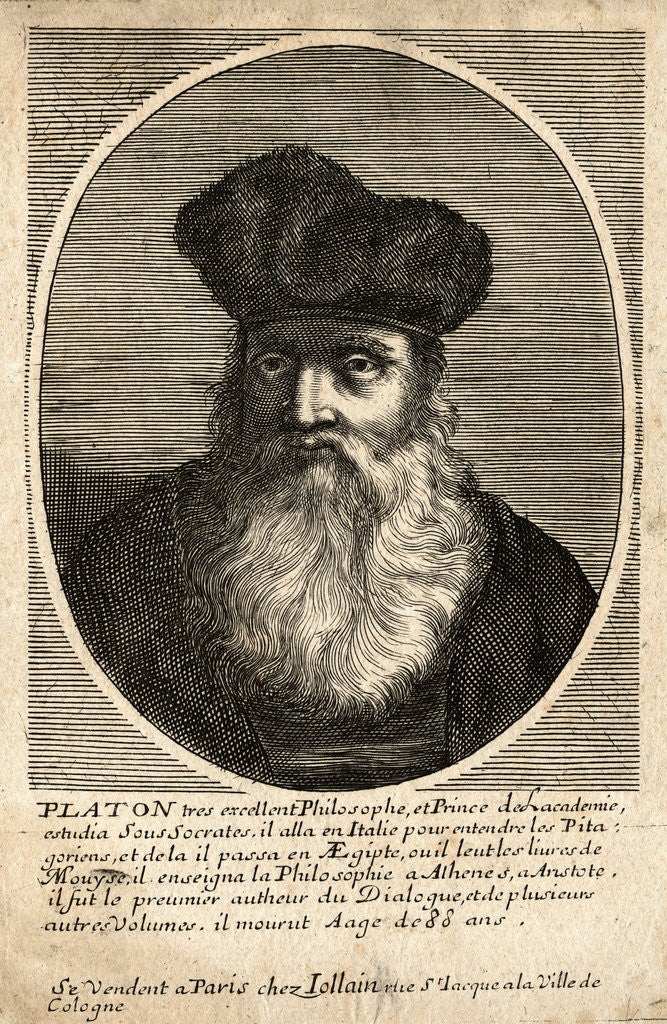 Detail of Portrait of Plato by Corbis