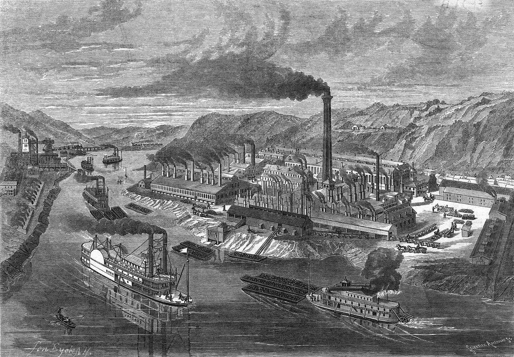 Detail of Iron Mills Of Jones & Laughlins, Pa by Anonymous
