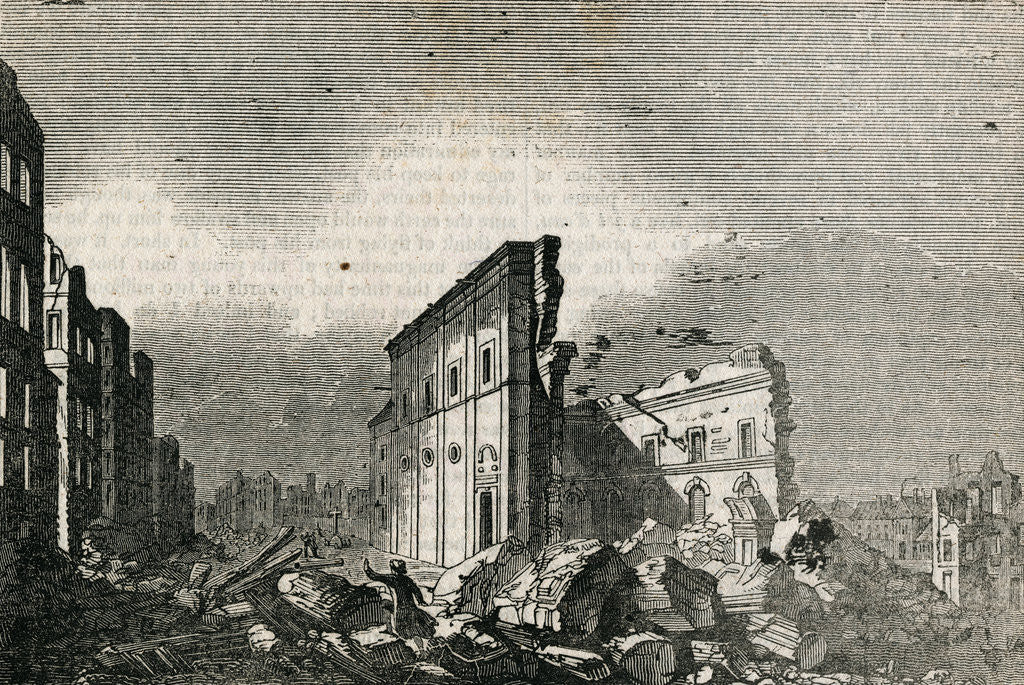 Detail of Great Earthquake at Lisbon 1755 by Anonymous
