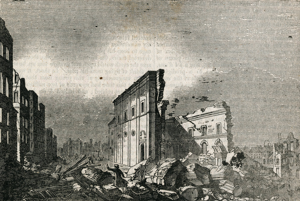 Detail of Great Earthquake at Lisbon 1755 by Corbis