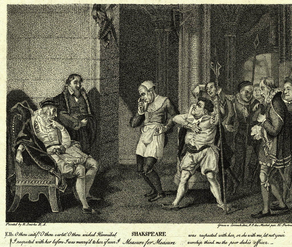 Detail of Shakespeare Scene from Measure for Measure by Anonymous
