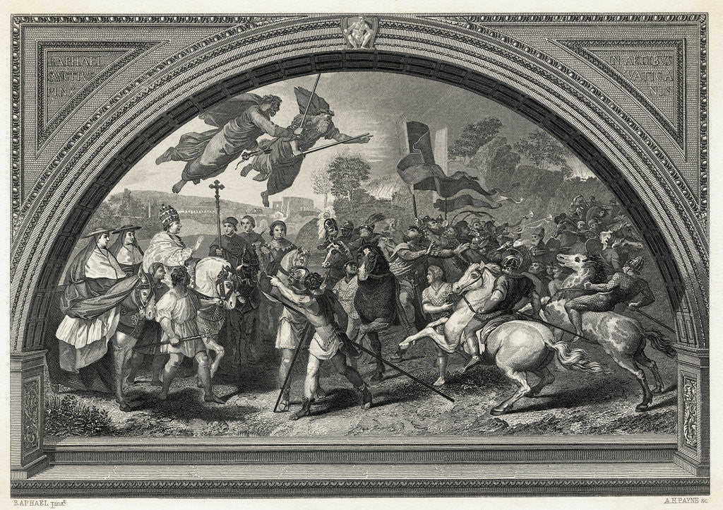 Detail of Battle Scene with Attila by Anonymous